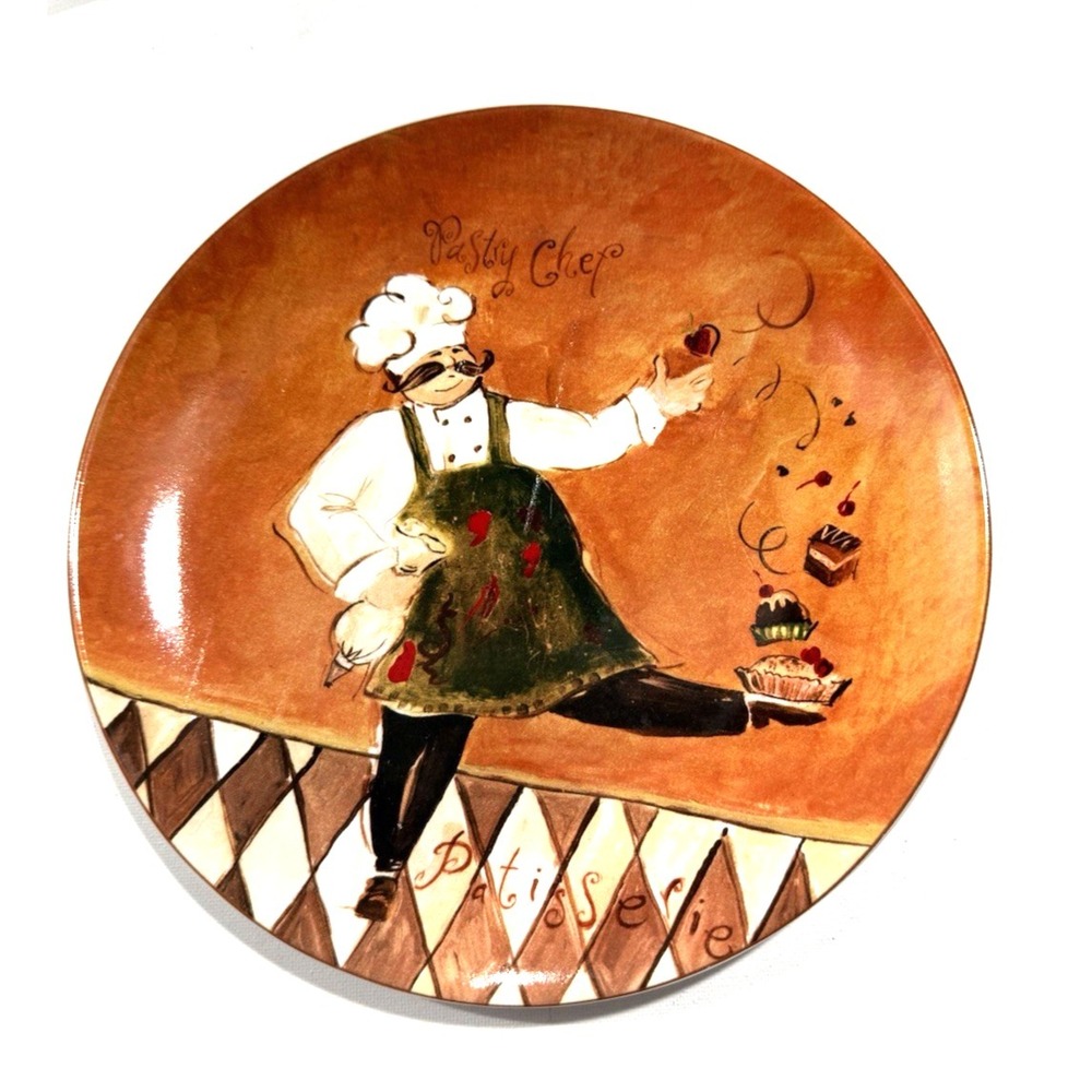 Oneida Chef Capade Patisserie Pastry Chef Salad / Dessert Plate 8.25"‎ Stoneware